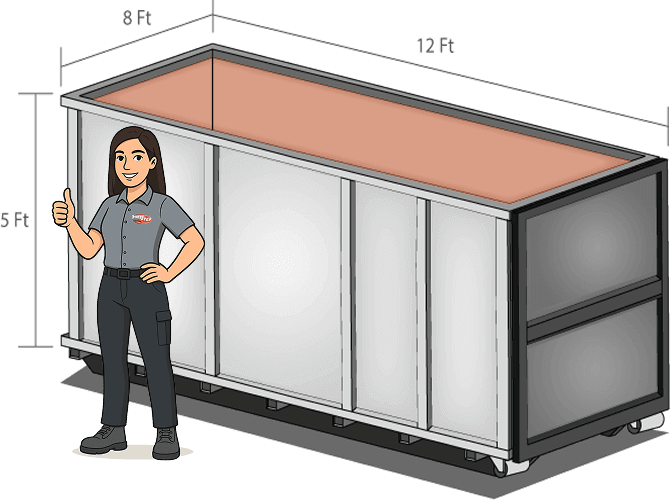 One Stop Bin Rentals - 16 Cubic Yard Bin